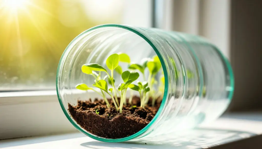 Använd plastflaskor som mini-växthus? Fröna gror 70% snabbare.