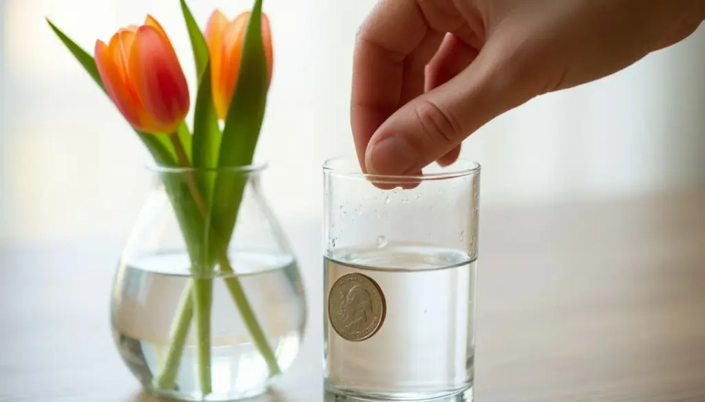 Ett mynt i vasen? Den fascinerande sanningen bakom denna blomsterbevarare.