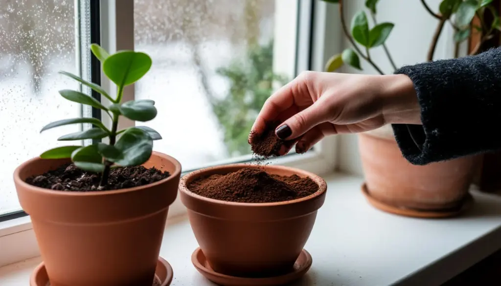 Kaffesump i krukväxterna? Den överraskande effekten under vinterhalvåret