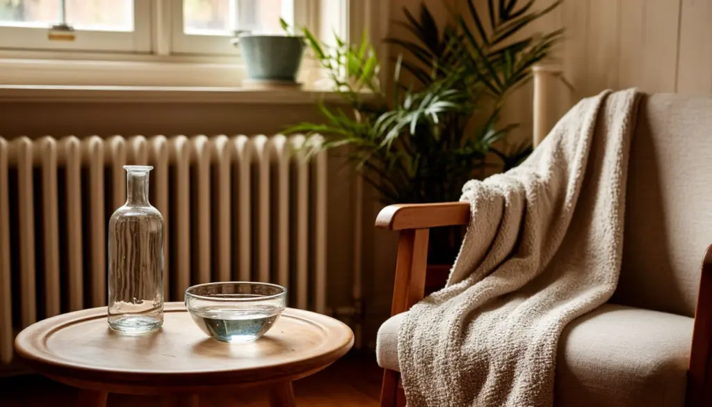 Ställ en skål med vatten bredvid elementen? Så förbättrar du luftfuktigheten utan luftfuktare.