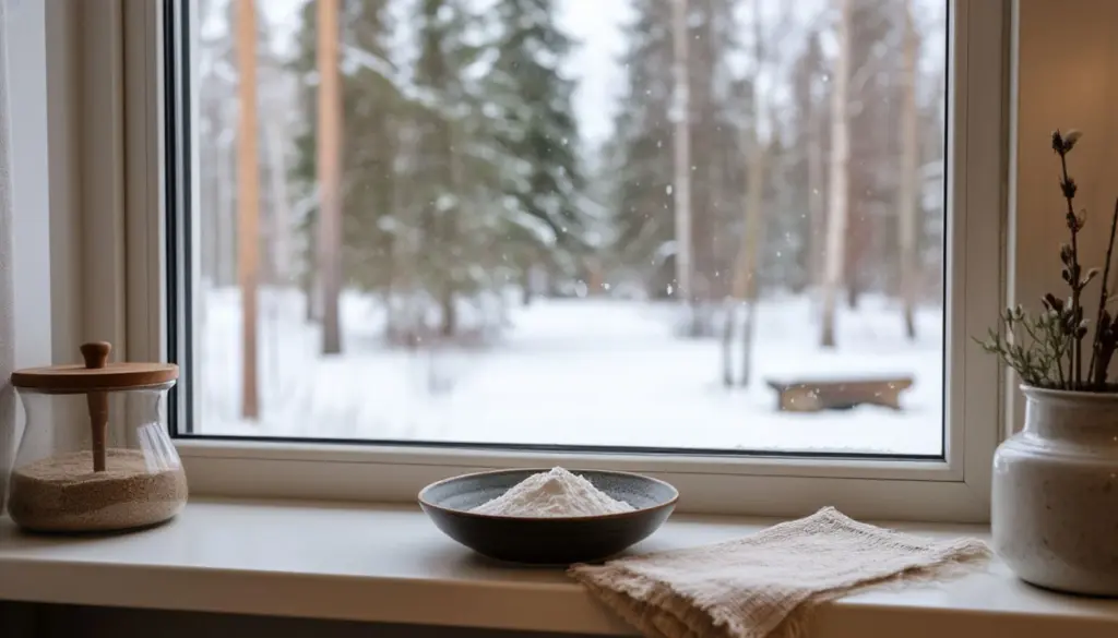 Vanligt bakpulver på fönsterbrädorna? Så håller du värmen inne under februari!