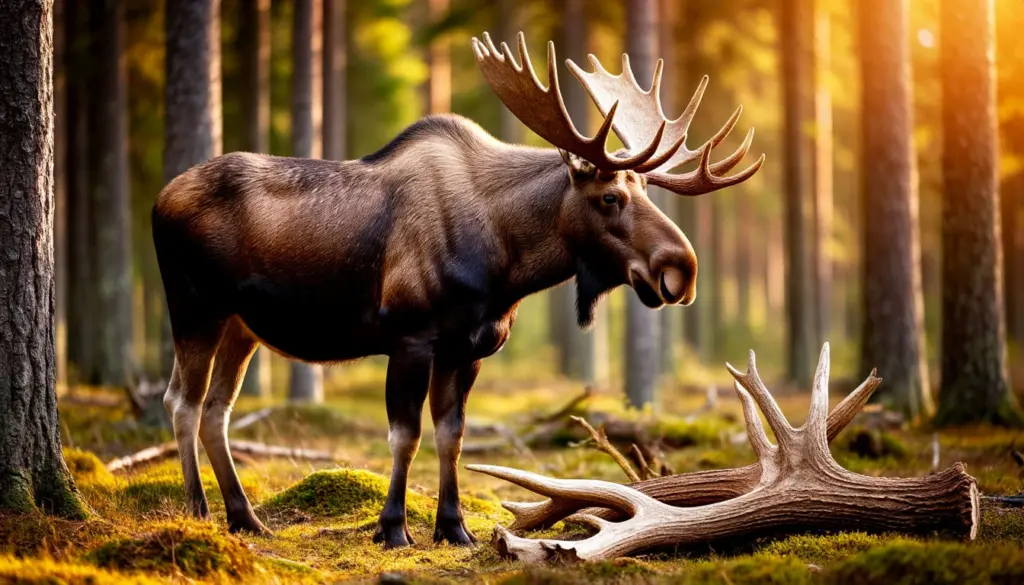 Varför älgar tappar sina horn just nu – och hur det påverkar svenska skogar.